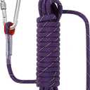 1/2 in x 15 FT Outdoor Rope for Marine, Hunting, Boating, Fishing, Rafting, Camping, Hiking, Anchor, Mooring, Floating, Dock Lines, Kayak, Canoe, Rescuing Purple with Hook