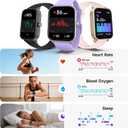 Smart Watch for Women,1.85 inch AMOLED Touchscreen for Android & iPhone Alexa Built-in Bluetooth Calls,Fitness Watch 110+ Sport Modes Heart Rate/Sp02/Sleep/Calories Monitor IP68 Waterproof