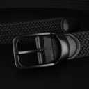 Plus Size 43'' to 75'' Mens Elastic Stretch Belts Big and Tall Belt (Black)