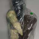 Thyle 4 Piece Brown Christmas Ornaments Velvet Christmas Tree, Cone-Shaped Indoor Xmas Decoration Centerpieces for Table Shelves, Living Room Home, Cabinet Mantel Decorations