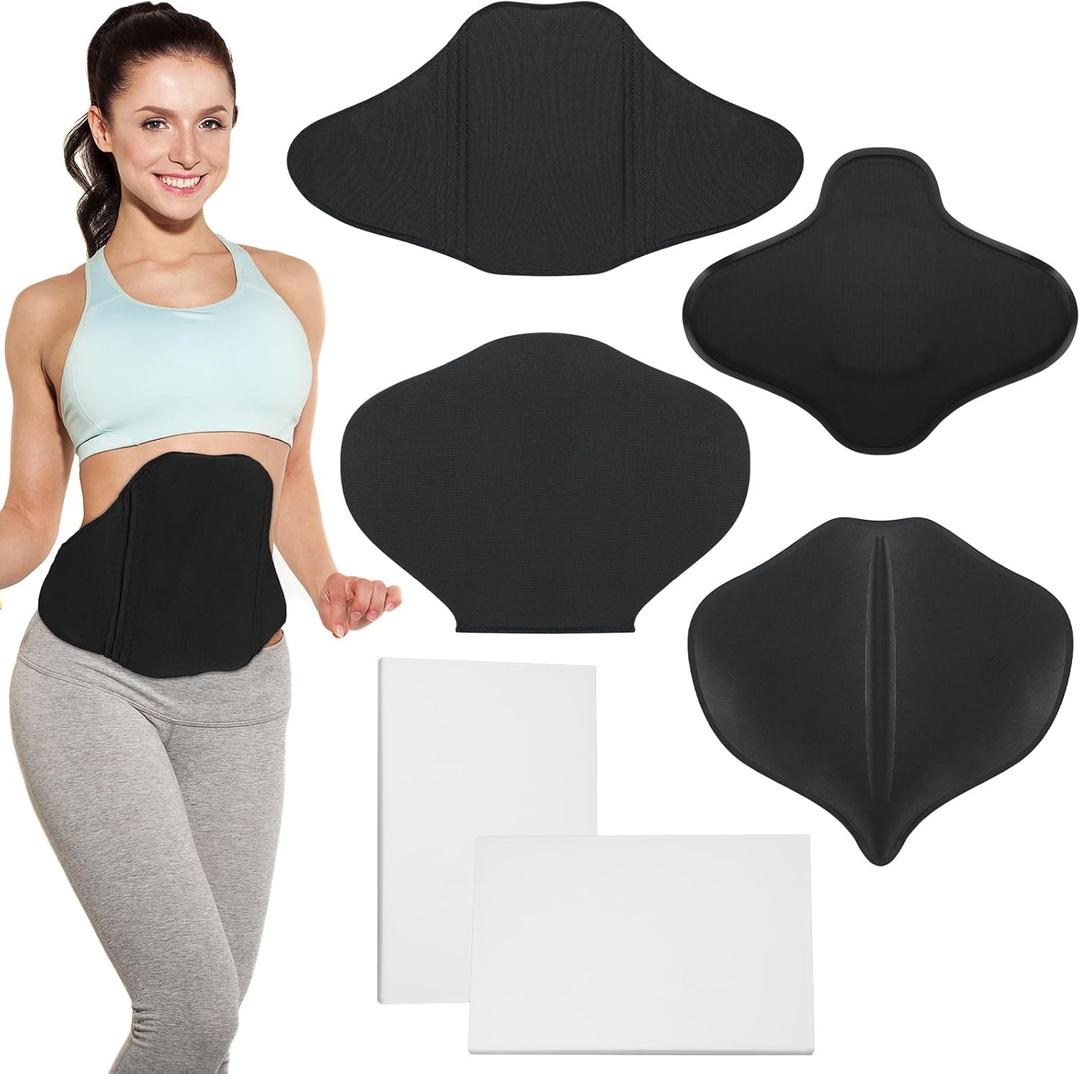 TrelaCo 6 Pcs Lipo Foam Board Set BBL Lumbar Molder AB Board Compression Abdominal Board Back Tummy Tuck Board Lumbar Supports (Black,White)