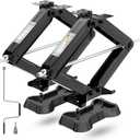 YOMILINK 7500lbs RV Scissor Jacks with Pads, Stabilizer Leveling Heavy Duty Jacks, 24" for Travel Trailer Camper, Set of 2