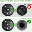 10L0L Golf Cart Brake Drum/Hub Assembly (Electric) for EZGO TXT Replaces OEM# 19186G1P