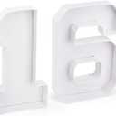 16 Set Cardboard Number for Charcuterie 10.2'' Fillable Tray Charcuterie Paper Box for 16th Birthday Anniversary Party Decorations Chocolate Candy Cupcake Container