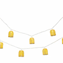 Globe Electric 10ft Plug-In Outdoor Plastic Rattan Shade LED String Lights