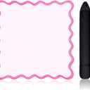 VioraWhite Scalloped Mahjong Mat Set 31.5" x 31.5" Cute Aesthetic Anti Slip Noise Reduction Games Table Cover Mahjong Accessories Gifts Domino & Tile Game Table Mat(Pink)