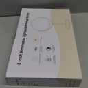 Lighted Makeup Mirror, 3000 mAh Rechargeable Double Sided Magnifying Vanity Mirror with 3 Colors, 1x/10x, 360 Rotation , Brightness Adjustable Magnification Cosmetic Light up Mirror, Women Gift (Chrome)