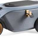 Step2 EverTough Garden Hopper Rolling Gardening Cart with Seat, Heavy-Duty Wheels, Tool Storage, Durable Resin Yard Wagon, Easy to Clean, 300 lb Capacity