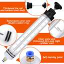 Liquid Extractor,500CC Fluid Extractor,Oil Pump with Hose,Automotive Syringe,Oil Suction for Oil Change with Extension Tubes