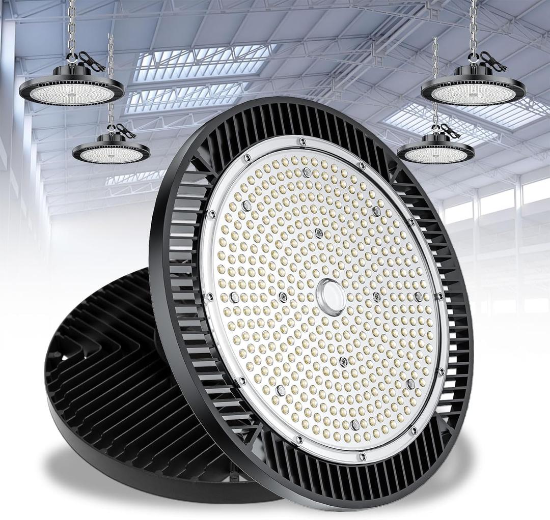 1Pack 200W LED High Bay Lights Super Brightness 150lm/w 5000K AC100-277V IP65 High Bay LED Shop Lights can be Replaced 800W HPS for Warehouse Workshop Gym Garage Barn FCC Listed