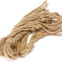 Handwoven Jute Plant Hanger Rope 104cm Long Natural Hanging Basket Holder for Home Garden Decor
