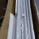 DIYHD 30X96in Accordion Door,PVC Folding Interior Door,Includes Door and Mounting Hardware,White