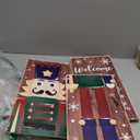 Christmas Wooden Porch Sign 47.2" Nutcracker Welcome Sign for Front Porch, Vertical Standing Outdoor Porch Decor for Home Front Door Yard Farmhouse Hanging Christmas Decoration