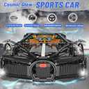 Sports Car Building Blocks Set for Adults, La Voiture Noire 1:10 Scale Race Car Model Building Toy Set Super Cars Display Model Collectible Set Gifts for Boys Teens Age 8+ (1949PCS)