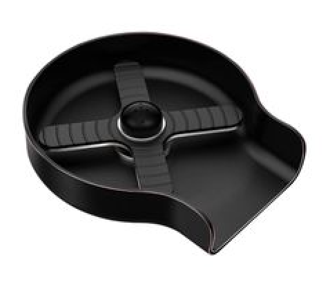 AKFGN Kitchen Automatic Glass Rinser Washer Cleaner, Black