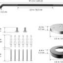 48 Inch Anti Slip Shower Grab Bar, Munzong Bathroom Grab Bar for Showers, Black Knurled Handicap Balance Bar,Safety Hand Rail Support Elderly Senior Assist Bath Handle