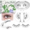 BEYELIAN Magnetic Eyelashes with Applicator, Upgrade Soft Magnetic Lashes Portable Magnetic Eyelashes Natural Look, Reusable, No Glue Needed Fales Eyelashes AJH055 (All-In-One & Comfortable)