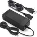 Facmogu 3 Prong 12V 5A 60W AC to DC Power Supply Adapter with 9.84ft / 3m LONG CABLE, 5.5x2.1mm & 2.5mm Plug, AC 100-240V to DC 12V Switching Transformer Converter for CCTV Camera LED Strip LCD Screen