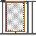 Ingenuity Ingenuity Thruway 60XW Series Extra Wide Safety Pet&Baby Gate,30"-60" Wide,26" Tall,Pressure or Hardware Mounted,Install Wall to Wall in Doorway or Stairway–Honey Oak Stained Wood&Metal