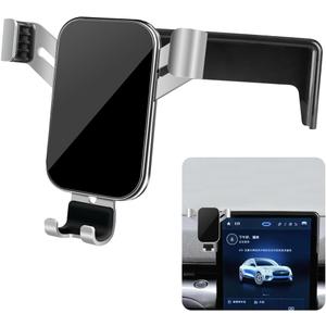 LUNQIN Car Phone Holder for Ford Mustang Mach E 2021 2022 2023 2024 2025 Mach-E SUV Auto Interior Accessories Best Cell Phones Mount Cellphone Mobile Cradle Charging Navigation Bracket Screen Stand