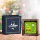 Funny Christmas Decorations, Christmas Wooden Sign for Home Bathroom Decor, Holiday Art Prints with Wood Frame, Xmas Tiered Tray Decor Party Supplies, White Elephant Gifts Stocking Stuffer, 7x7 Inch (Sweet)