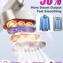 Travel Steamer for Clothes,100-240V Travel Steamer & Iron 2 in 1 with Fast Heat-Up,1200W Portable Handheld Garment Steamer,Travel Size,Large Heat Panel,Fabric Quick Wrinkle Remover for Global & Europe