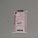 Yeddabox Compatible for iPhone 13 Pro Case Butterfly Cute Phone Case Transparent Full Camera Protection Soft TPU Shockproof Cover for Women Girls - Pink