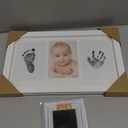 KeaBabies Inkless Baby Hand and Footprint Kit Boy, Girl - No Mess Ink Pad for Handprint, Clean Touch Dog Paw Print Kit, Personalized Baby Shower Gifts, Nursery Newborn Keepsake Frame (Alpine White)
