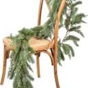 DearHouse Pine Christmas Garland,6Ft Winter Artificial Greenery Garland for Holiday Season Mantel Fireplace Table Runner Centerpiece Decor