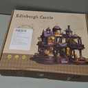 SUNNINO Miniature Dollhouse Kit, DIY Mini House Building Kits for Adults to Building with Furnitures Tiny House Bookshelf Decor Christmas Birthday Gifts for Family Lovers, Edinburgh Castle