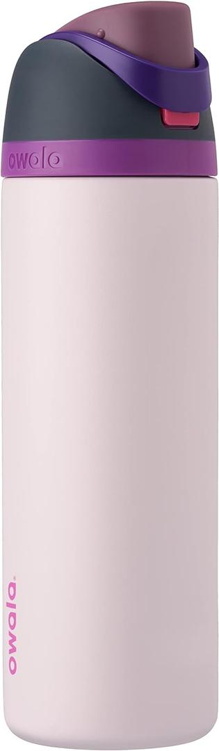 Owala FreeSip Insulated Stainless Steel Water Bottle with Straw for Sports, Travel, and School BPA-Free Sports Water Bottle, 24 oz, Dreamy Field