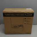 Vinyl Record Player with Speakers Vintage Turntable for Vinyls Records Belt-Driven Turntables 3-Speed Bluetooth Playback Headphone AUX RCA Line LP Vinyls Players for Sound Enjoyment Retro Brown