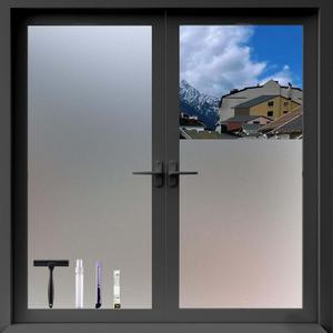 Frosted Glass Window Privacy Film with Tools, Pure, 29.6" x 157.4"