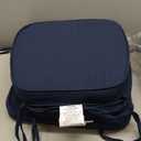 downluxe Chair Cushions for Dining Chairs, Waterproof Kitchen Chair Pads, NonSlip Dining Seat Cushion with Ties, 17" x 16" x 2.5", Navy, 6 Pack