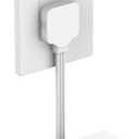 Short Extension Cord 6 inch, TESSAN Flat Plug Power Strip with 4 AC Outlets 3 USB (2 USB C) Ports, Small Charging Station for Cruise Ship Travel, Desk Organizers for Home Office Dorm Room Essentials (Grey)