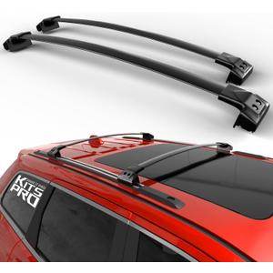 KitsPro 260lb Roof Rack Cross Bars for 2011-2021 Jeep Grand Cherokee (ONLY FIT Factory Grooved Side Rails), Matte Black Heavy Duty Aluminum Cargo Crossbar