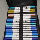 Gel Pens for Adult Coloring Books, 160 Pack Artist Colored Gel Pen with 40% More Ink, Black Case. Perfect for Drawing Doodle Crafts Journaling Planner