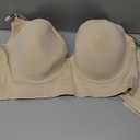 Women's Push Up Bra, Full-Coverage Underwire Bra,Hide Back Fat Deep Cup Bra, Smoothing T-Shirt Bra, Sculpting Uplift Bra ((38) DD, Nude)