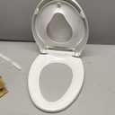 Garvee Toilet Seat, Elongated 19'' Potty Toddler Training Seat Toilet with Slow Close and Magnets for Adult and Child