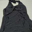 Tempt Me Womens Tankini Top Halter Tummy Control Swim Tops Only Twist Front V Neck Bathing Suit No Bottom (Black)