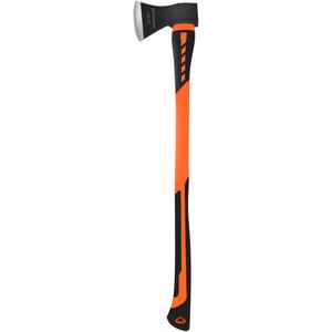 Chopping Axe, Hand Axe, Camp Hatchet for Splitting Kindling and Chopping Branches, Wood Chopping Axe 5.5 lb with 36-in Fiberglass Handle
