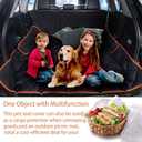 petalage Car Seat Protector, 52 x 50 for for Familay Car & Regular SUVs, 600D Heavy Duty Car Seat Cover Waterproof Dog Car Seat Cover for Back Seat, Scratch Proof Nonslip Seat Cover for Dogs in Car