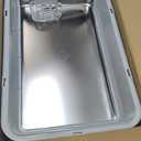 2 Pack XL Stainless Steel Litter Box with Lid, Extra Large Metal Litter Pan for Multi Cats, High Sides with Anti-Leakage Enclosure, Easy Cleaning, Non-Stick, Odor Control,Include Scoops