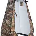 Anngrowy Pop Up Privacy Shower Tent - Portable Outdoor Camping Bathroom Toilet Changing Dressing Room - UPF40+ Waterproof (Camouflage)