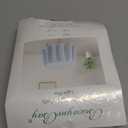 Biscaynebay Textured Fabric Round Tablecloths 60" for Round Tables diameters from 28" to 48", Light Blue Water Resistant Folding Table Covers Washable for Dining, Kitchen, Wedding, Parties etc