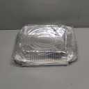 Aluminum Pans With Lids 9x13 [10 Sets] Aluminum Foil Pans Trays With Lids - Half Size Tin Foil Disposable Pans For Baking, Roasting, Cake Serving Dishes, Catering Supplies, Steam Table Chafing