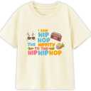 Boys Easter Shirt for Toddler Girls Kids Easter T-Shirts Tops Funny Bunny Graphic Tee Short Sleeve 2-8Y (I Said Hip Hop)