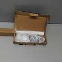 Ivilon Window Curtain Rod Decorative End Cap Design, 1 Inch Rod, 28 to 48 Inch. White