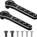 2Pcs ShareGoo 25T Servo Horn 56mm Metal 25 Teeth Extension Steering Servo Arm Compatible with 30-100CC Balsa Airplanes RC Plane Helicopter Car (Black)
