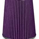 4-Inch Cold Air Intake Filter - Washable, High Performance, 3" or 3-1/2" or 4" Clamp-On Replacement Air Filter Purple (8" Tall)